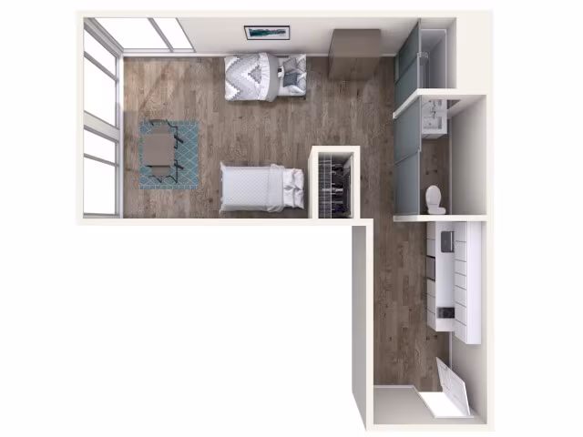 Studio S2 Shared floor plan